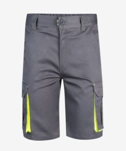Bermudas stretch bicolor multibolsillos , diseño resistente y cómodo para trabajo profesional