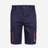 Bermudas stretch bicolor multibolsillos , diseño resistente y cómodo para trabajo profesional
