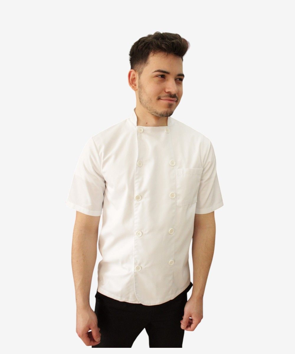 Chaqueta de Cocina Manga Corta color blanco