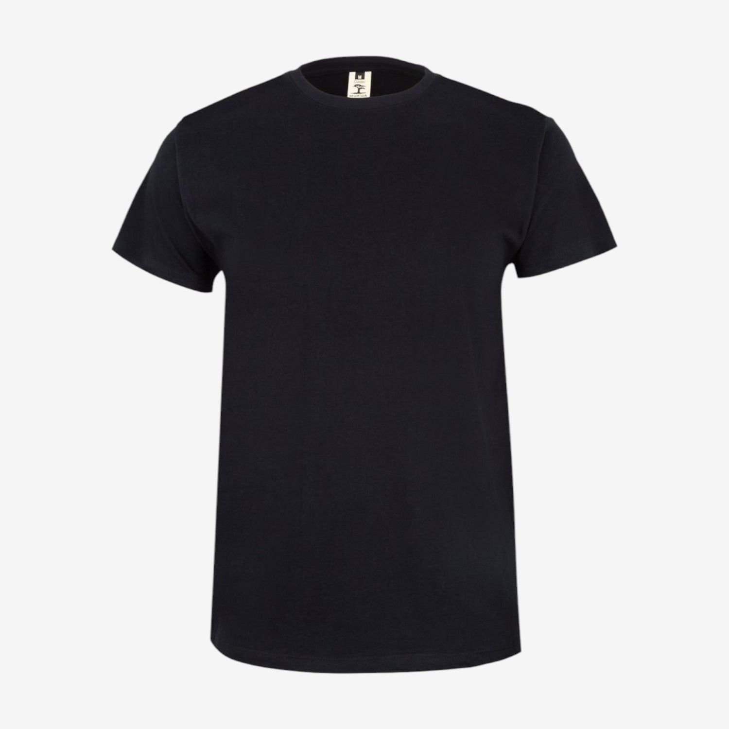 Camiseta manga corta de algodón con cuello redondo