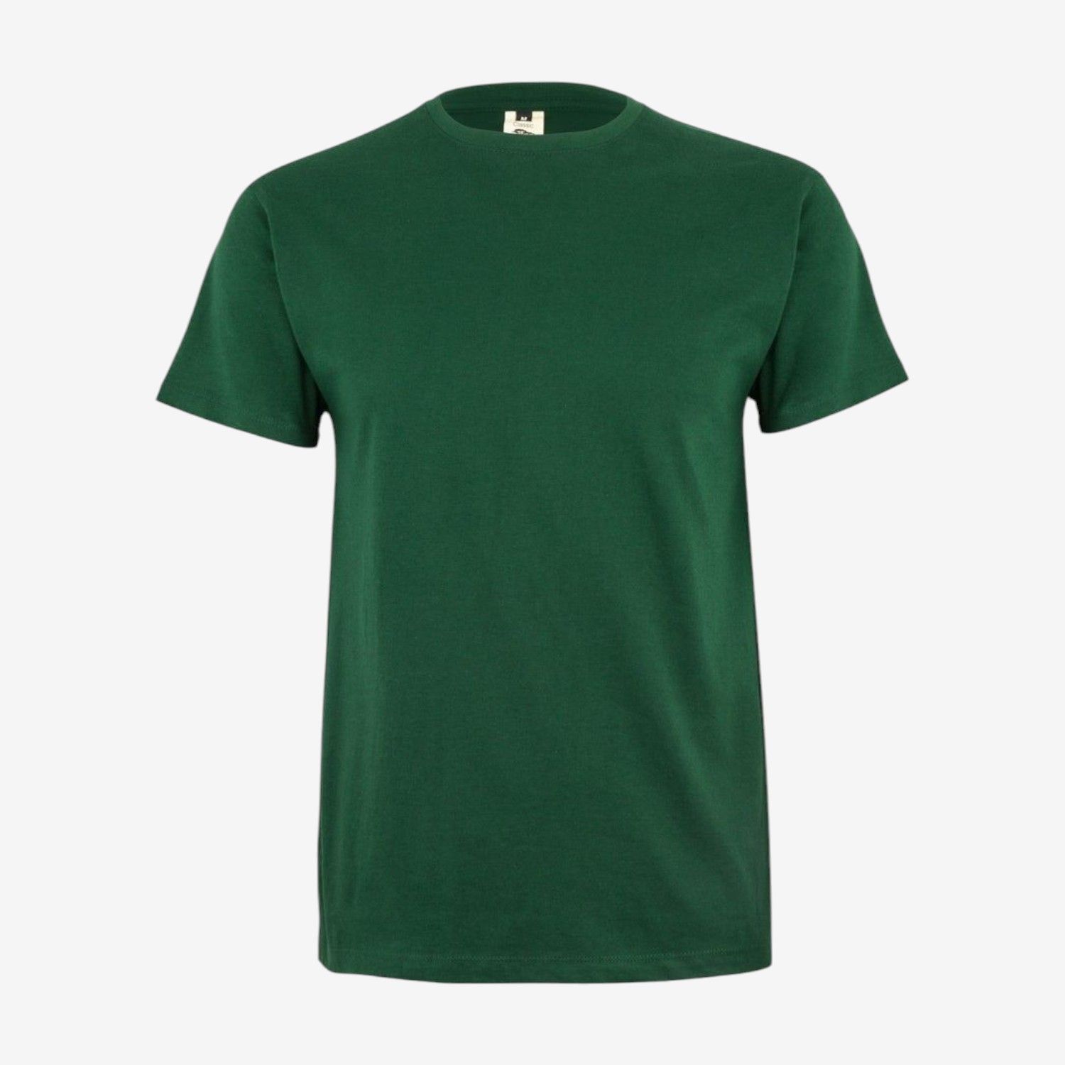 Camiseta manga corta de algodón con cuello redondo