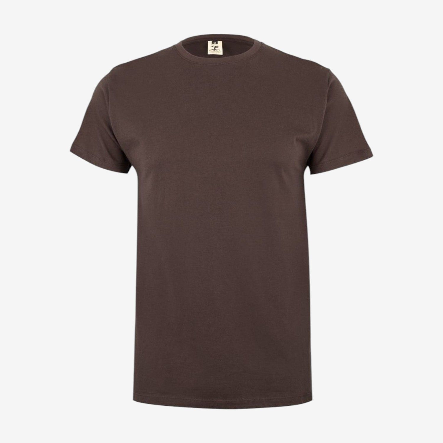 Camiseta manga corta de algodón con cuello redondo