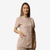 Casaca sanitaria mujer microfibra con broches EUROSAVOY 114207CAkron – cómoda, ligera y profesional