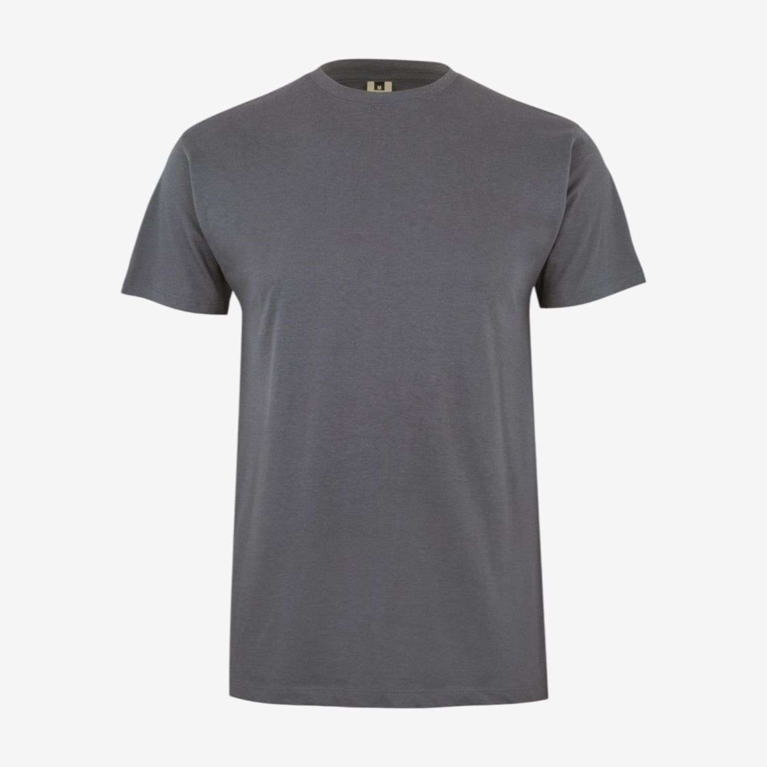 Camiseta manga corta de algodón con cuello redondo
