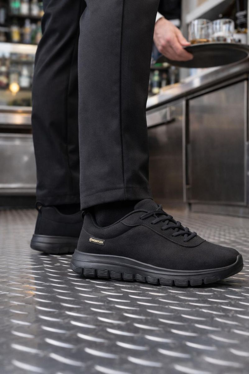 zapatilla trabajo waterproof negra antideslizante ligera comoda workflex