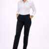 Pantalón de trabajo mujer azul marino elástico elegante cómodo uniforme profesional