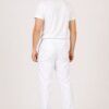 pantalón microfibra blanco corte recto unisex uniforme profesional transpirable