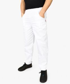 Pantalón ATS blanco unisex sanitario cómodo y resistente para profesionales