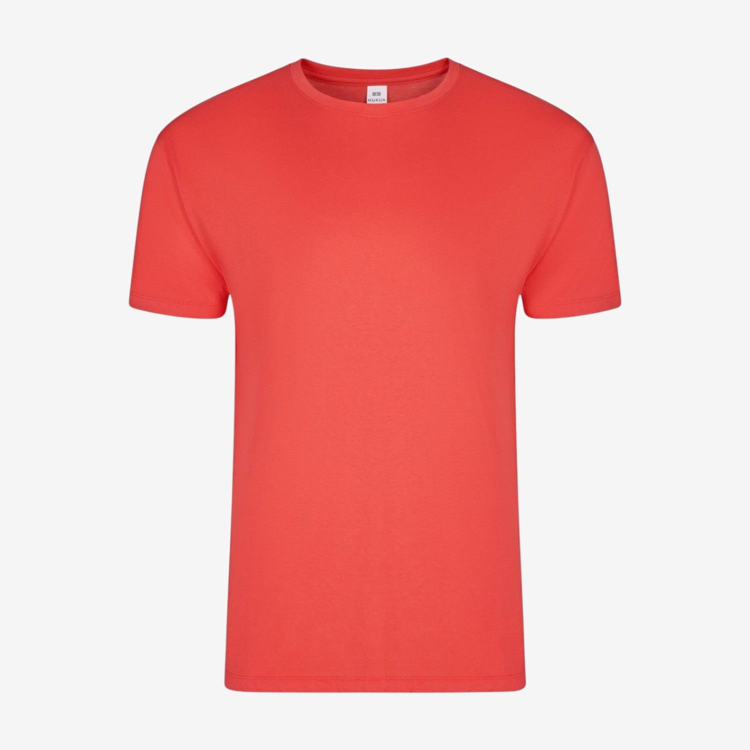 Camiseta manga corta de algodón con cuello redondo
