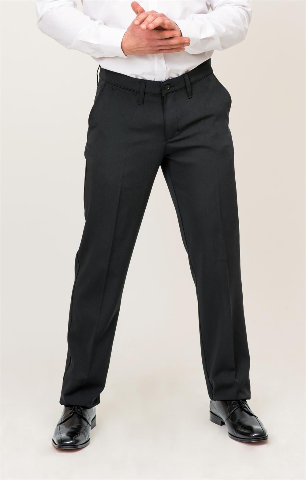Pantalón chino hombre azul marino oscuro uniforme profesional elegante y cómodo