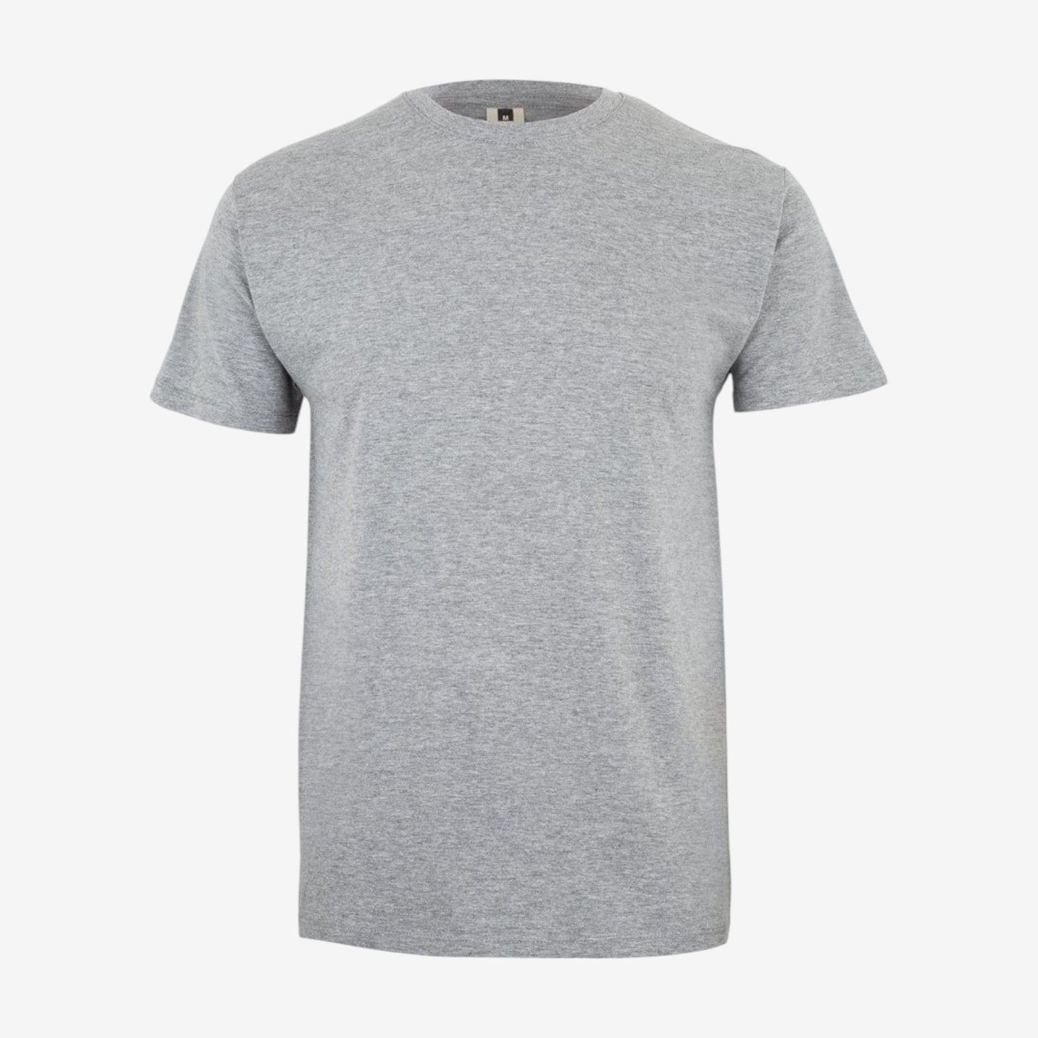 Camiseta manga corta de algodón con cuello redondo