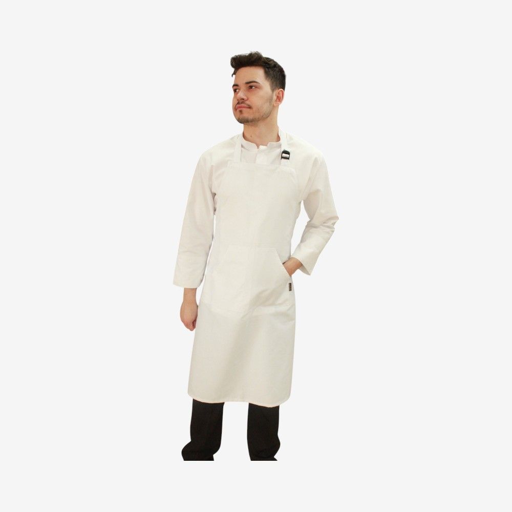 Delantal de Peto Blanco Unifor Gran