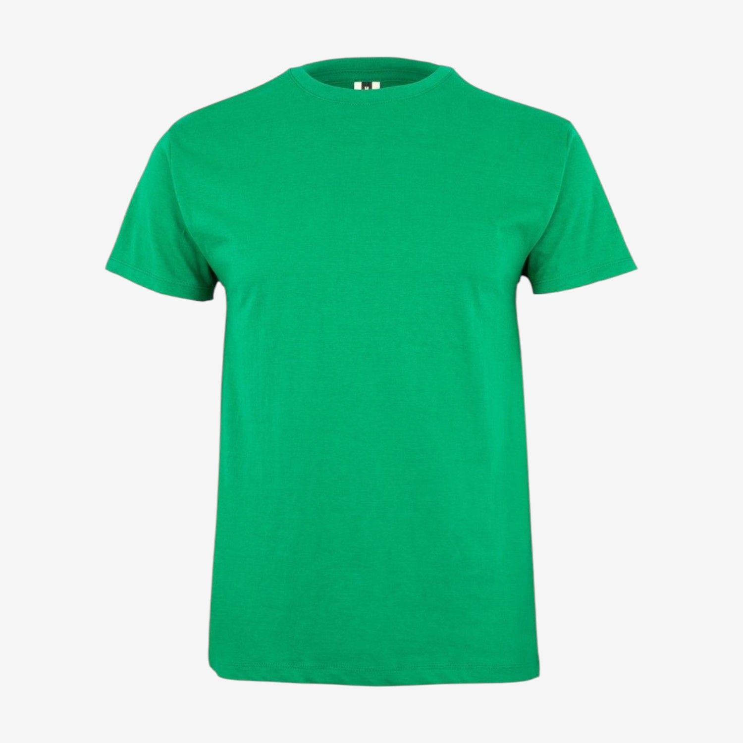 Camiseta manga corta de algodón con cuello redondo