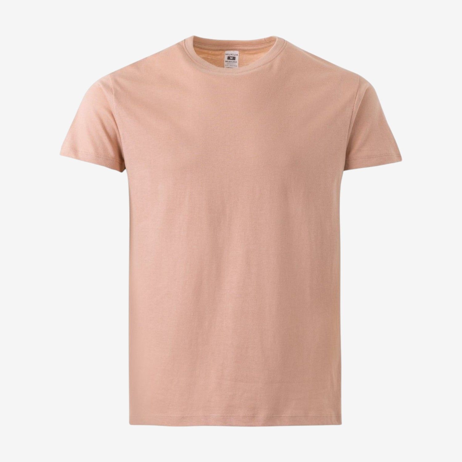 Camiseta manga corta de algodón con cuello redondo