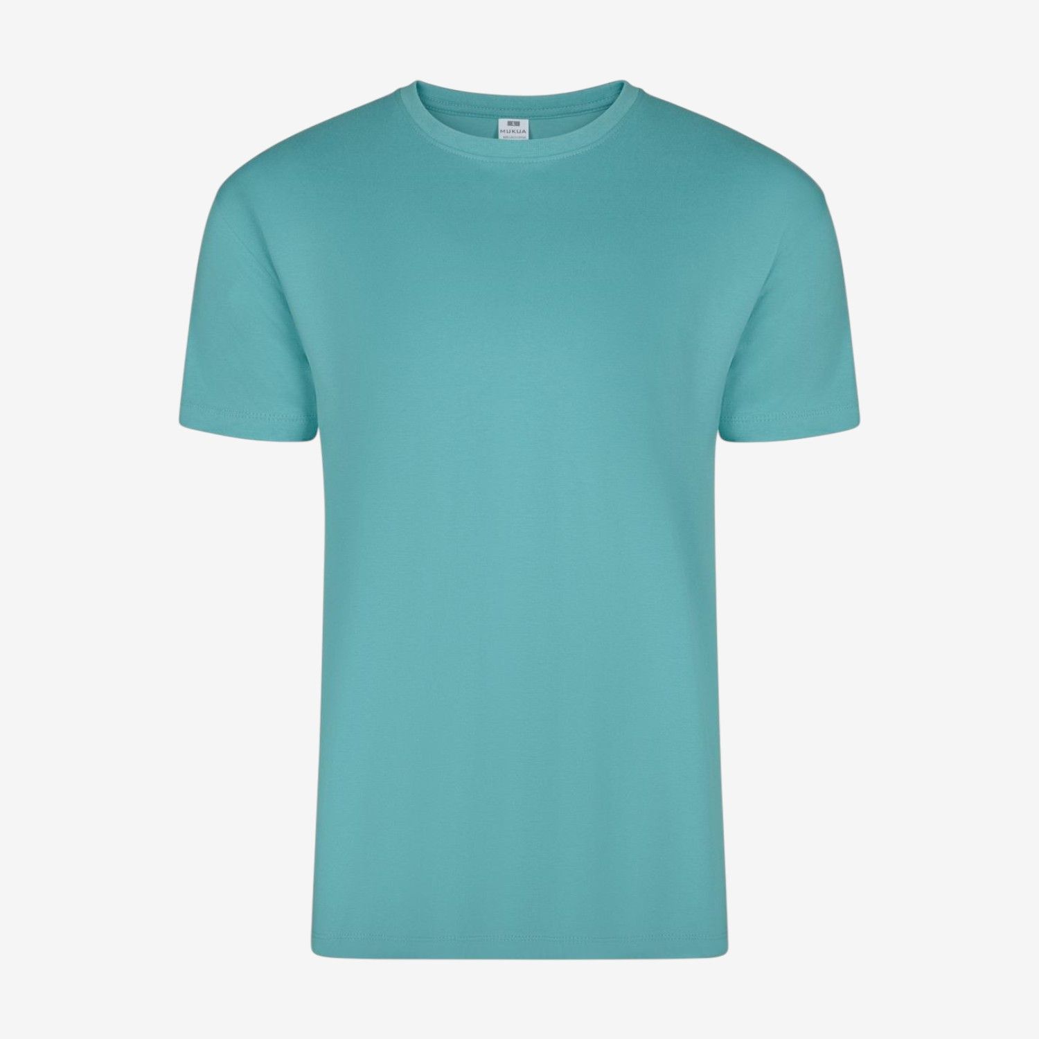 Camiseta manga corta de algodón con cuello redondo