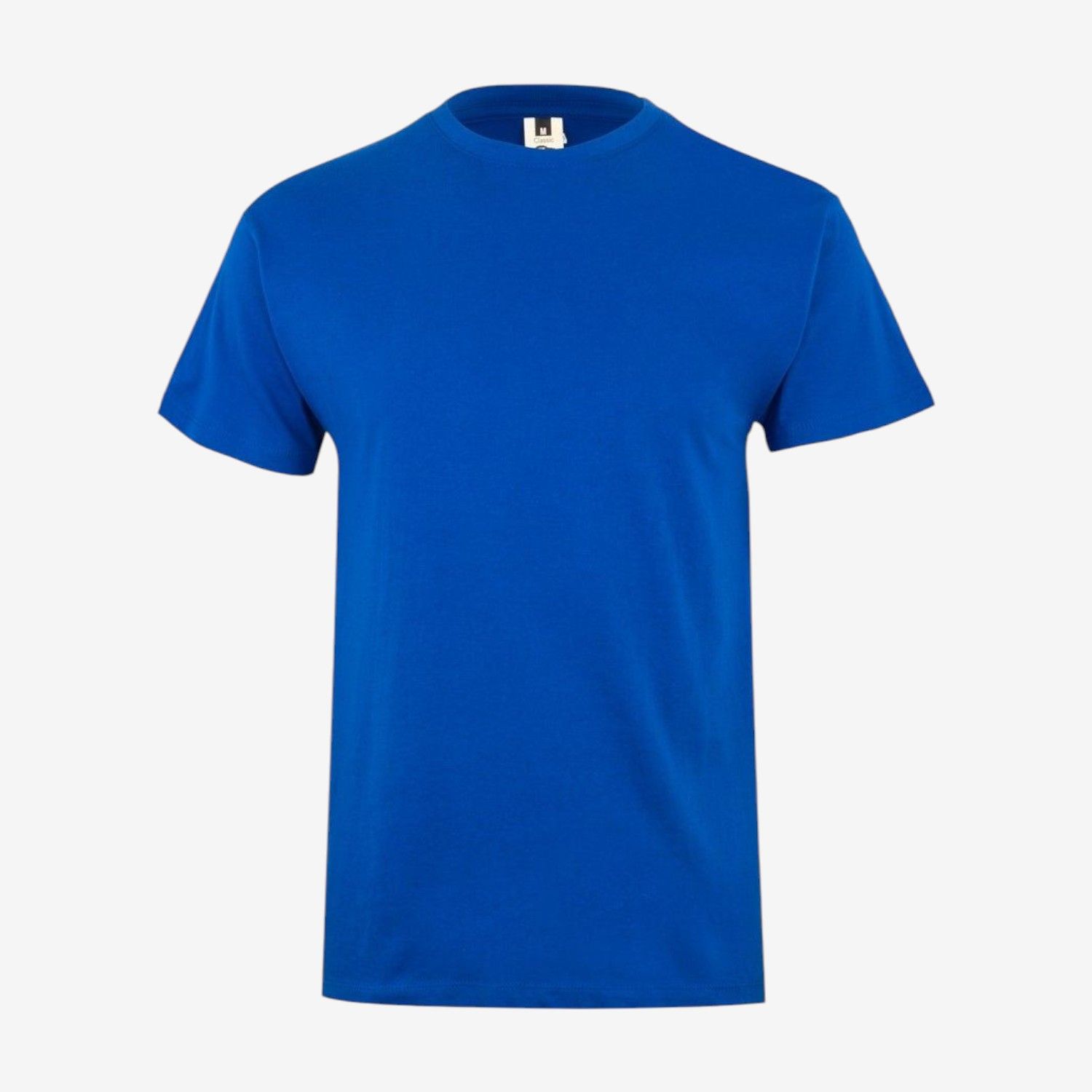 Camiseta manga corta de algodón con cuello redondo