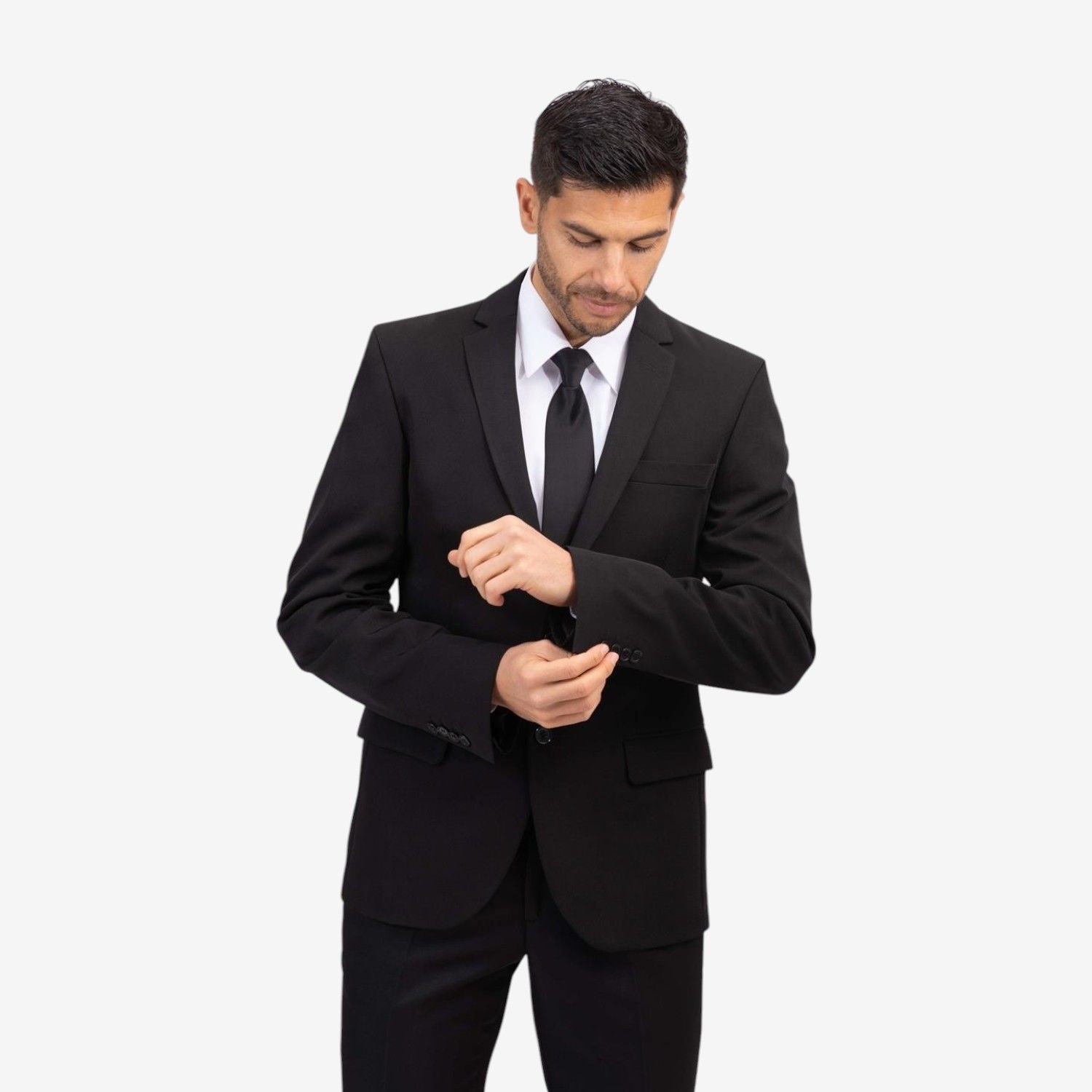 Americana poliéster elástico hombre con diseño moderno y tejido flexible