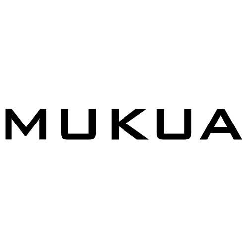 Logo de MUKUA, línea de ropa profesional moderna de Velilla
