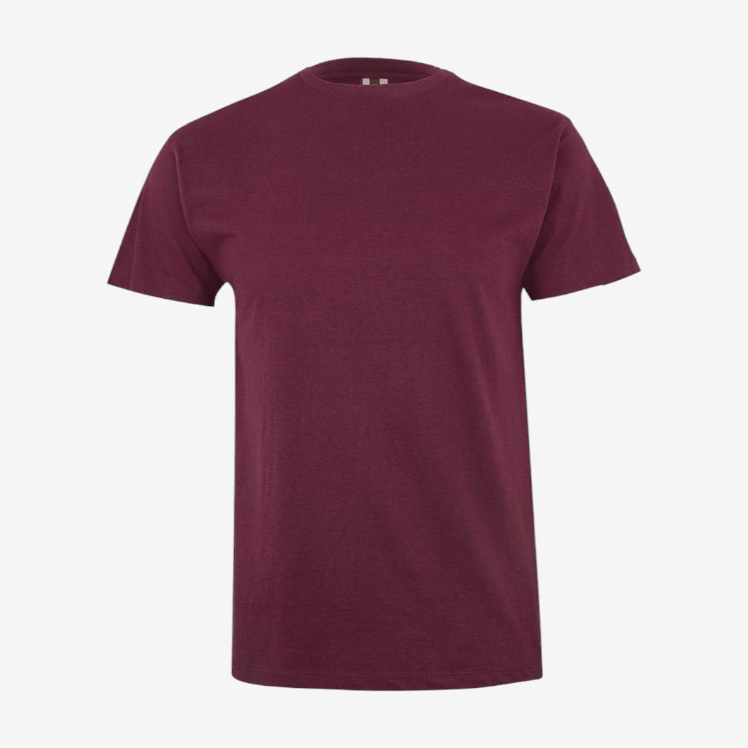 Camiseta manga corta de algodón con cuello redondo