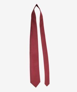 Corbata Burdeos sin nudo ideal para uniformes de hostelería