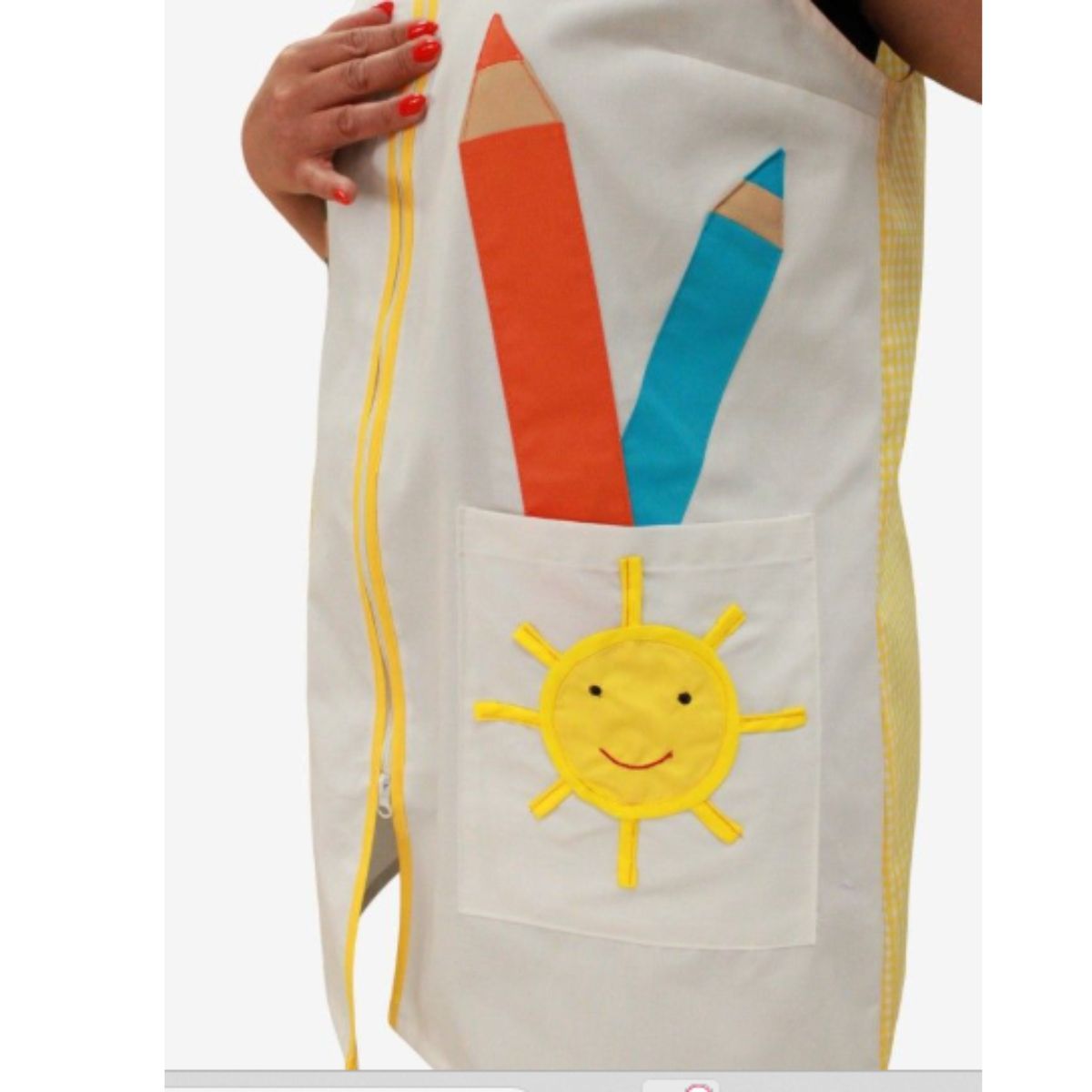 Bata maestra infantil Sol y Lápices para guardería