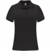 Polo Monzha Mujer en color negro, ideal para uniforme profesional, cómodo y transpirable.