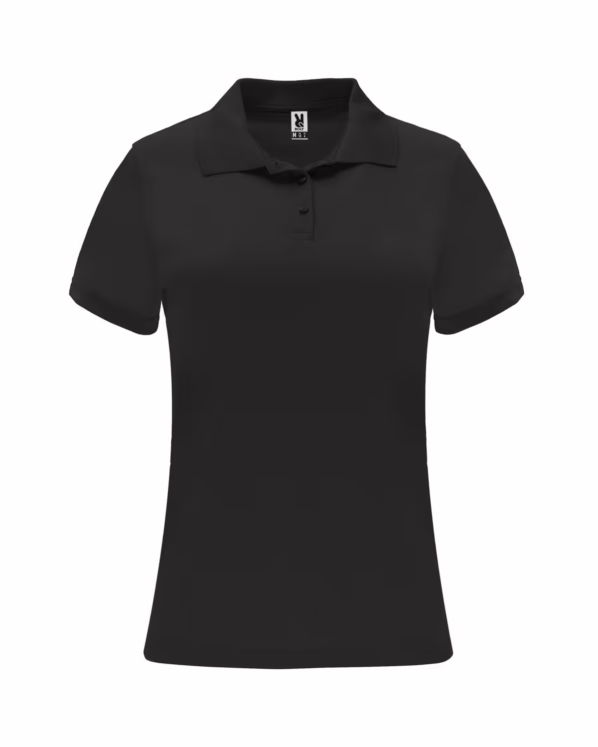 Polo Monzha Mujer en color negro, ideal para uniforme profesional, cómodo y transpirable.