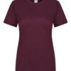 Camisetas básicas de manga corta para mujer modelo 155 de Mukua Velilla, disponibles en varios colores y tallas, fabricadas en algodón 100% transpirable, ideales para uso diario o laboral.