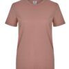 Camisetas básicas de manga corta para mujer modelo 155 de Mukua Velilla, disponibles en varios colores y tallas, fabricadas en algodón 100% transpirable, ideales para uso diario o laboral.