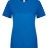Camisetas básicas de manga corta para mujer modelo 155 de Mukua Velilla, disponibles en varios colores y tallas, fabricadas en algodón 100% transpirable, ideales para uso diario o laboral.