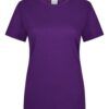 Camisetas básicas de manga corta para mujer modelo 155 de Mukua Velilla, disponibles en varios colores y tallas, fabricadas en algodón 100% transpirable, ideales para uso diario o laboral.