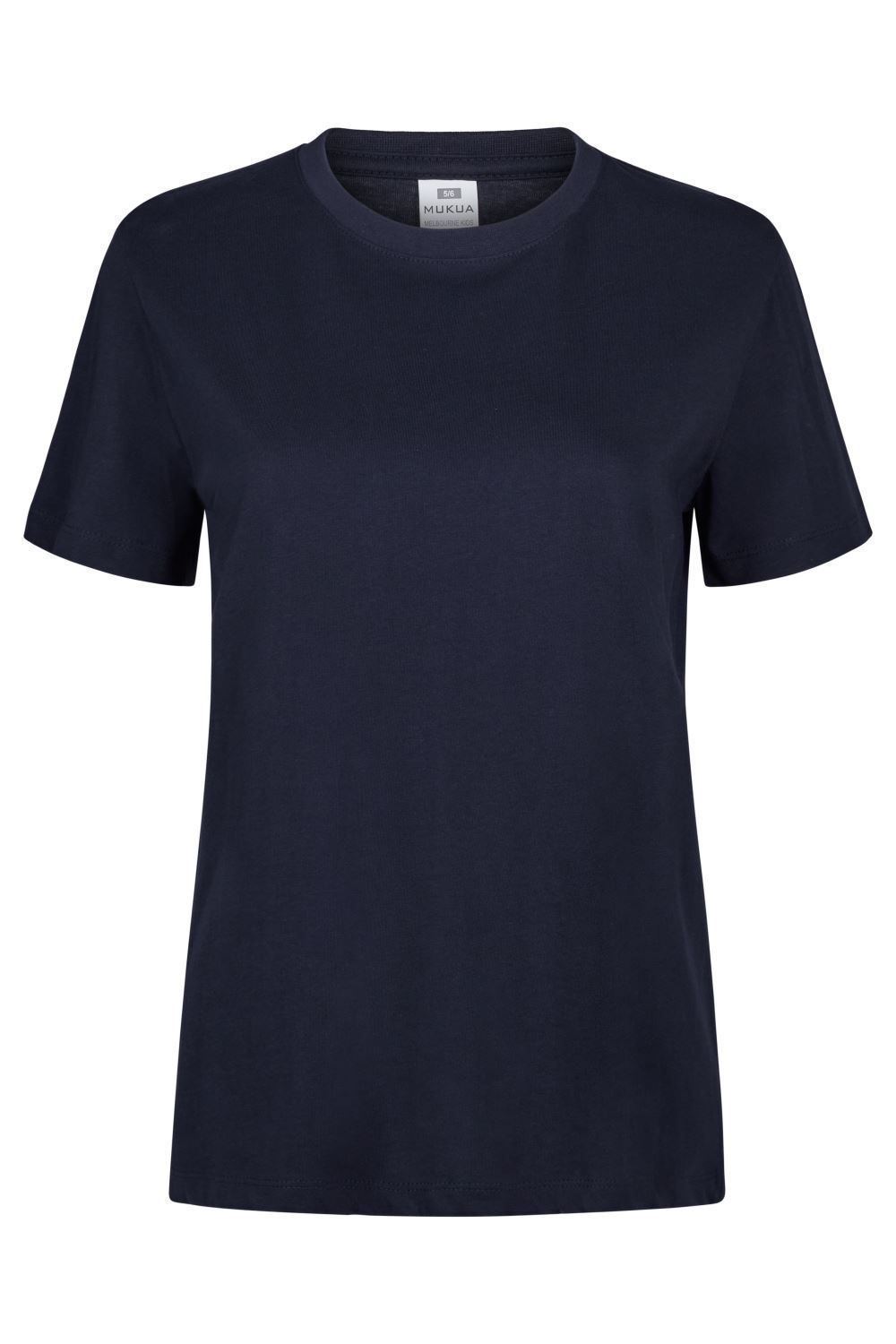 Camisetas básicas de manga corta para mujer modelo 155 de Mukua Velilla, disponibles en varios colores y tallas, fabricadas en algodón 100% transpirable, ideales para uso diario o laboral.