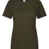Camisetas básicas de manga corta para mujer modelo 155 de Mukua Velilla, disponibles en varios colores y tallas, fabricadas en algodón 100% transpirable, ideales para uso diario o laboral.