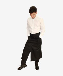 Delantal francés largo con diseño elegante y funcional