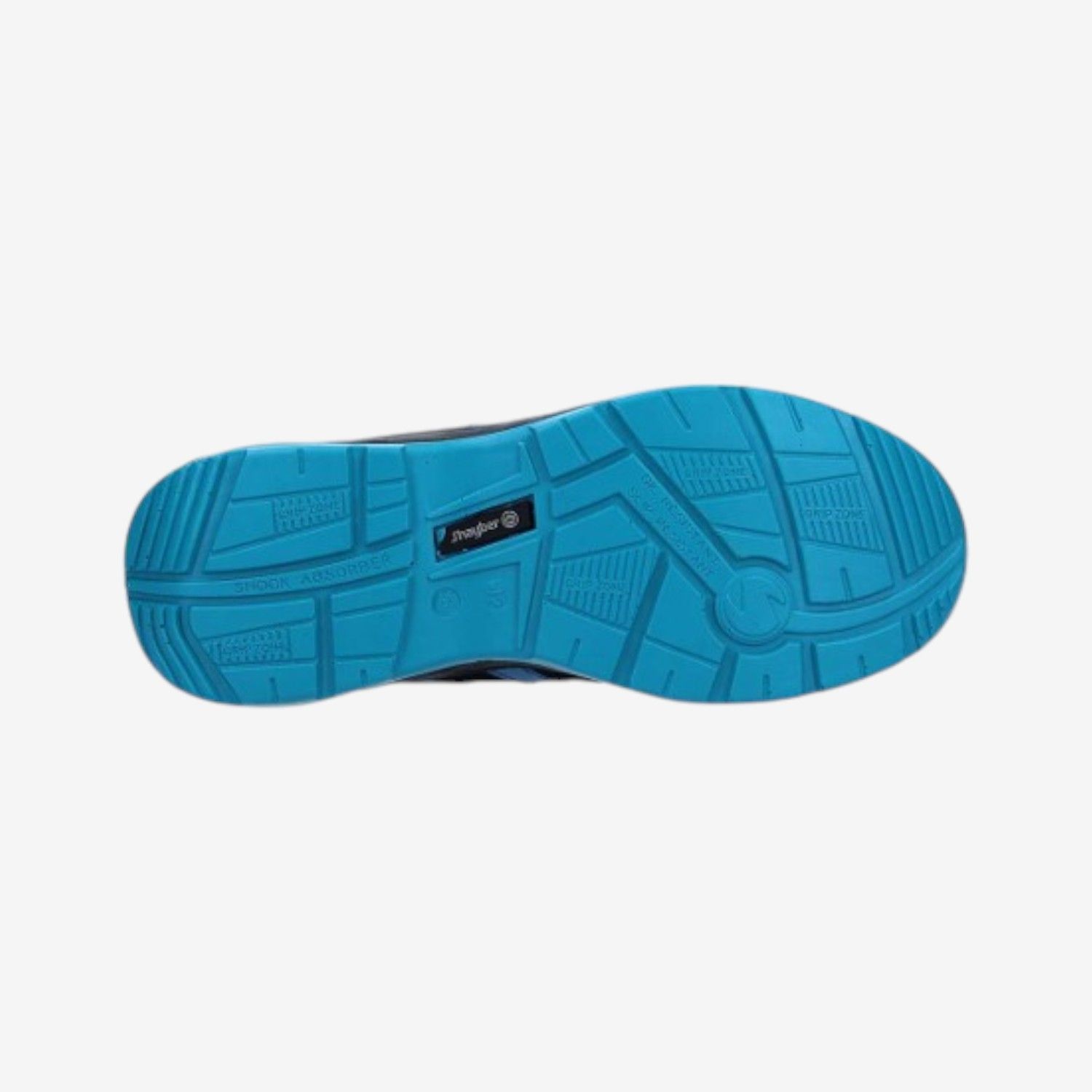 Zapatillas de seguridad J’hayber Indianapolis en color azul marino con puntera de acero y suela antideslizante.
