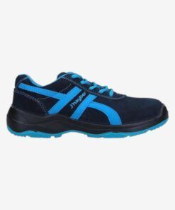 Zapatillas de seguridad J’hayber Indianapolis en color azul marino con puntera de acero y suela antideslizante.