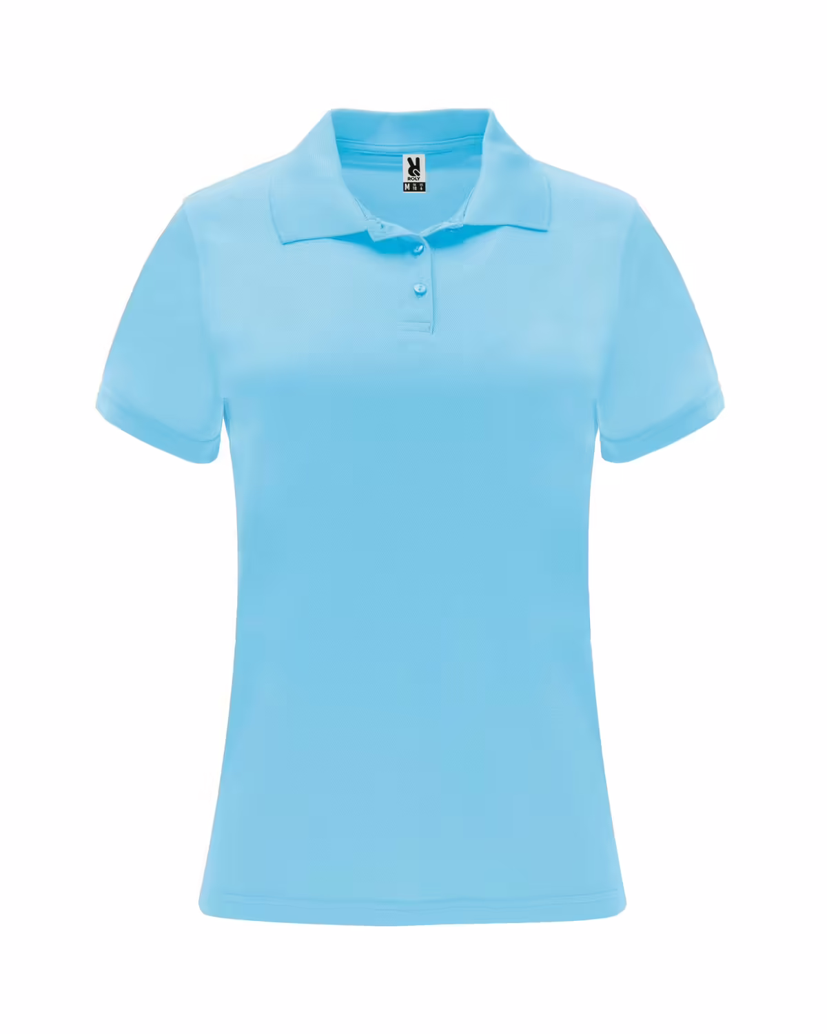 Polo Monzha Mujer en color celeste, ideal para uniforme profesional, cómodo y transpirable.