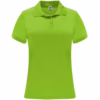 Polo Monzha Mujer en color lima flúor, ideal para uniforme profesional, cómodo y transpirable.
