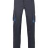 Pantalón Stretch Bicolor Velilla Negro/Celeste