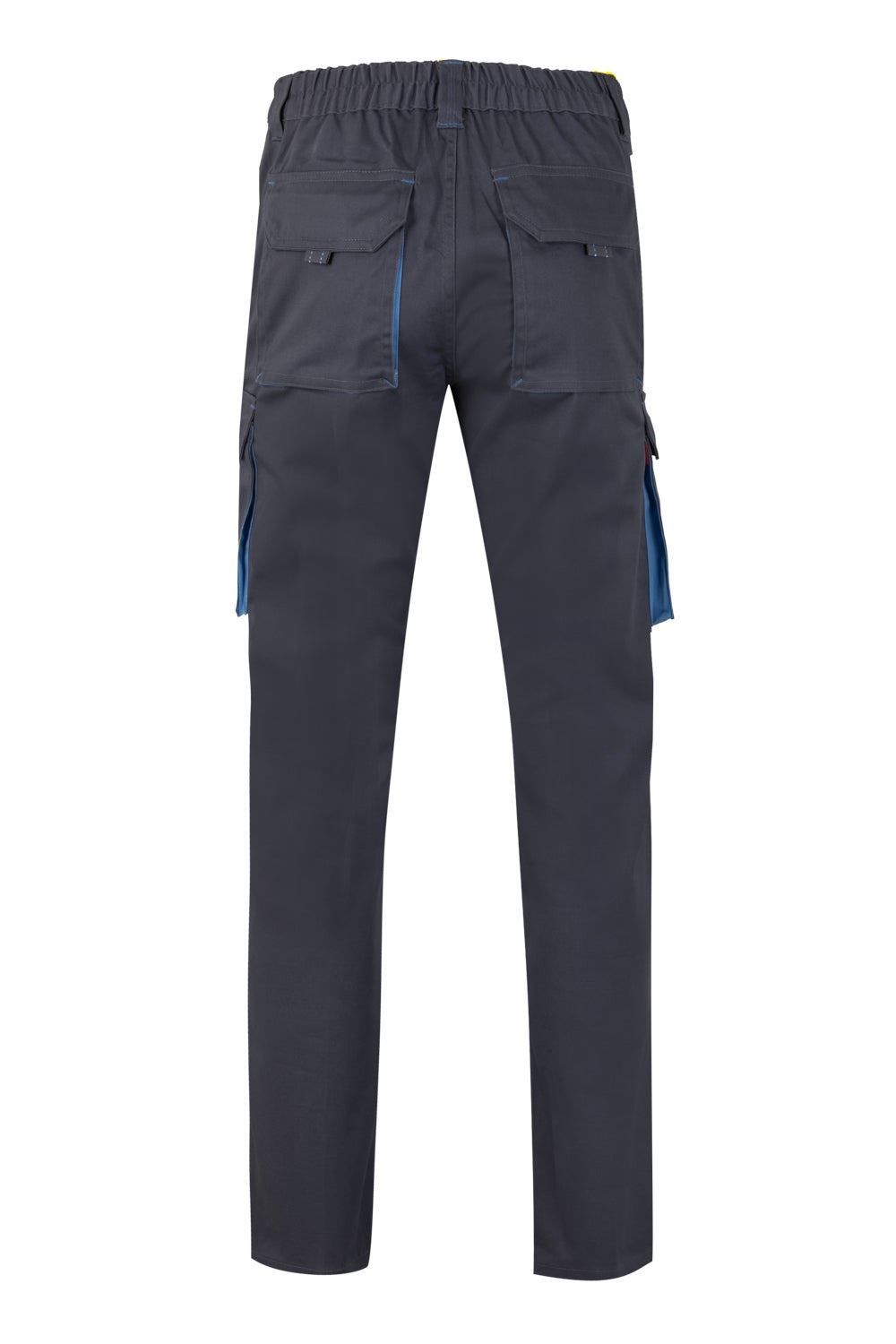 Pantalón Stretch Bicolor Velilla Negro/Celeste