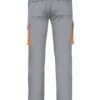 Pantalón de trabajo stretch multibolsillos bicolor en combinación Gris/Naranja, modelo Velilla 103024S