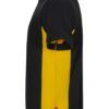 Polo de trabajo bicolor en negro y amarillo, modelo Velilla 105504, manga corta