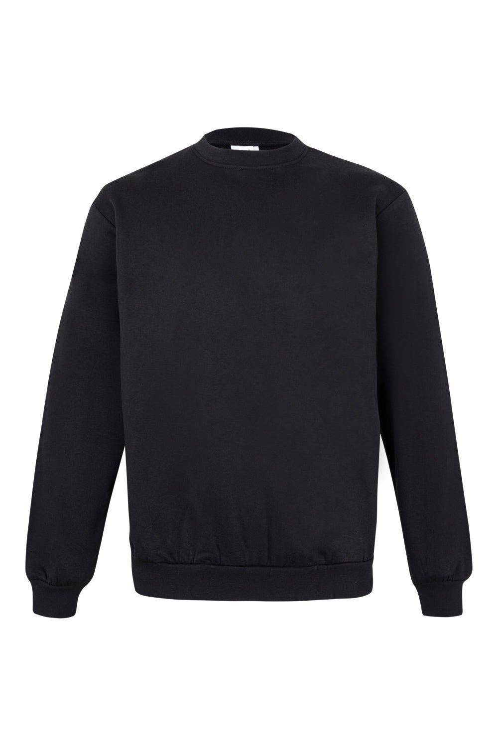 Sudadera de trabajo con cuello redondo Velilla 105701 en color negro, resistente y cómoda para uso laboral diario