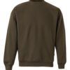 Sudadera de trabajo con cuello redondo Velilla 105701 en color verde caza, resistente y cómoda para uso laboral diario