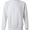 Sudadera de trabajo con cuello redondo Velilla 105701 en color blanco, resistente y cómoda para uso laboral diario
