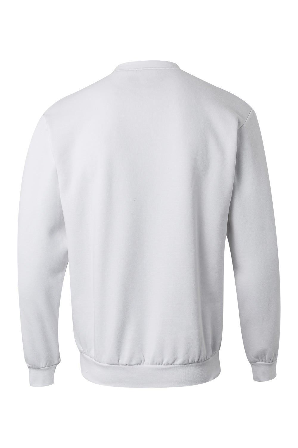 Sudadera de trabajo con cuello redondo Velilla 105701 en color blanco, resistente y cómoda para uso laboral diario