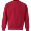 Sudadera de trabajo con cuello redondo Velilla 105701 en color rojo, resistente y cómoda para uso laboral diario
