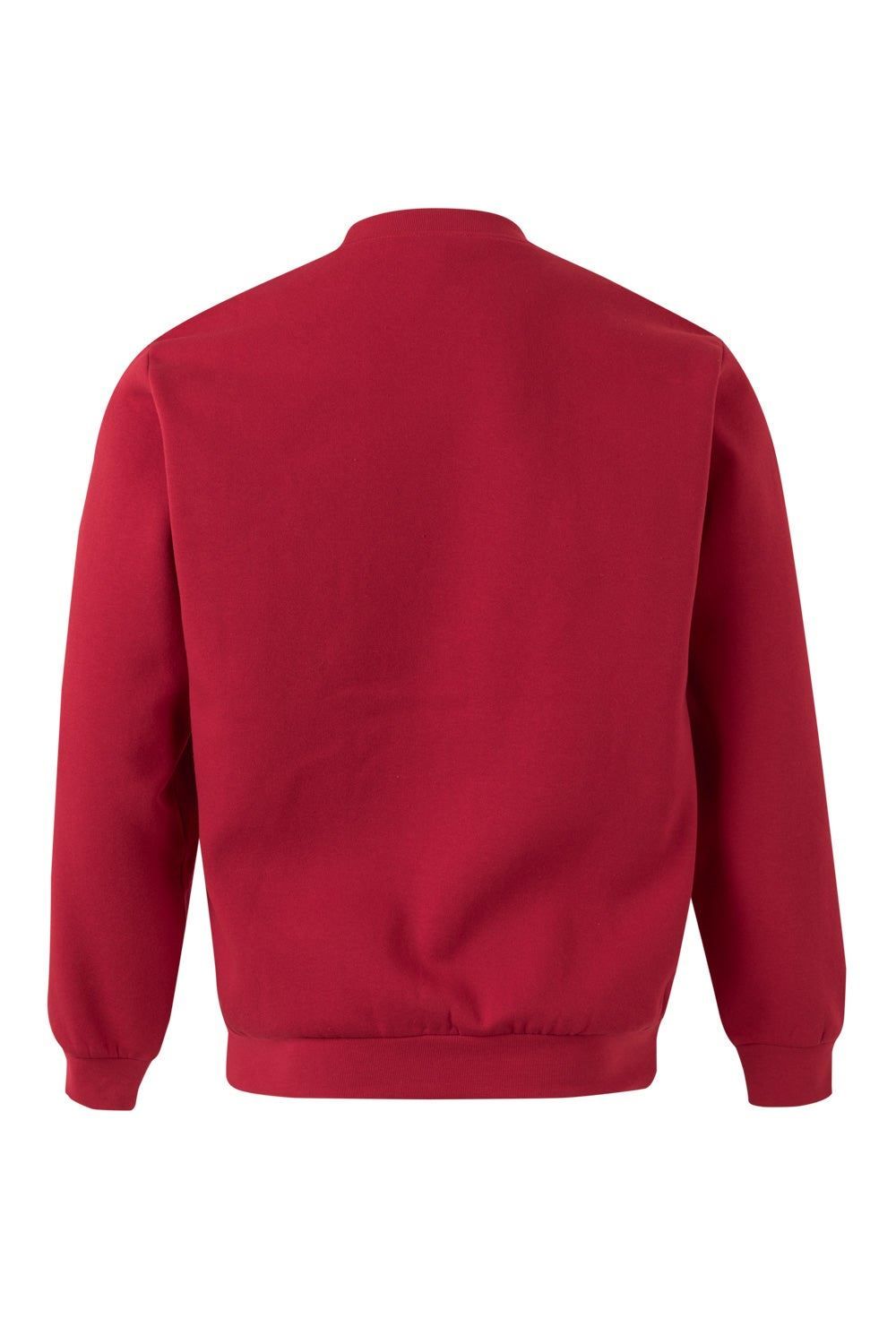 Sudadera de trabajo con cuello redondo Velilla 105701 en color rojo, resistente y cómoda para uso laboral diario