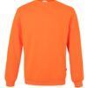 Sudadera de trabajo con cuello redondo Velilla 105701 en color naranja, resistente y cómoda para uso laboral diario