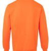 Sudadera de trabajo con cuello redondo Velilla 105701 en color naranja, resistente y cómoda para uso laboral diario